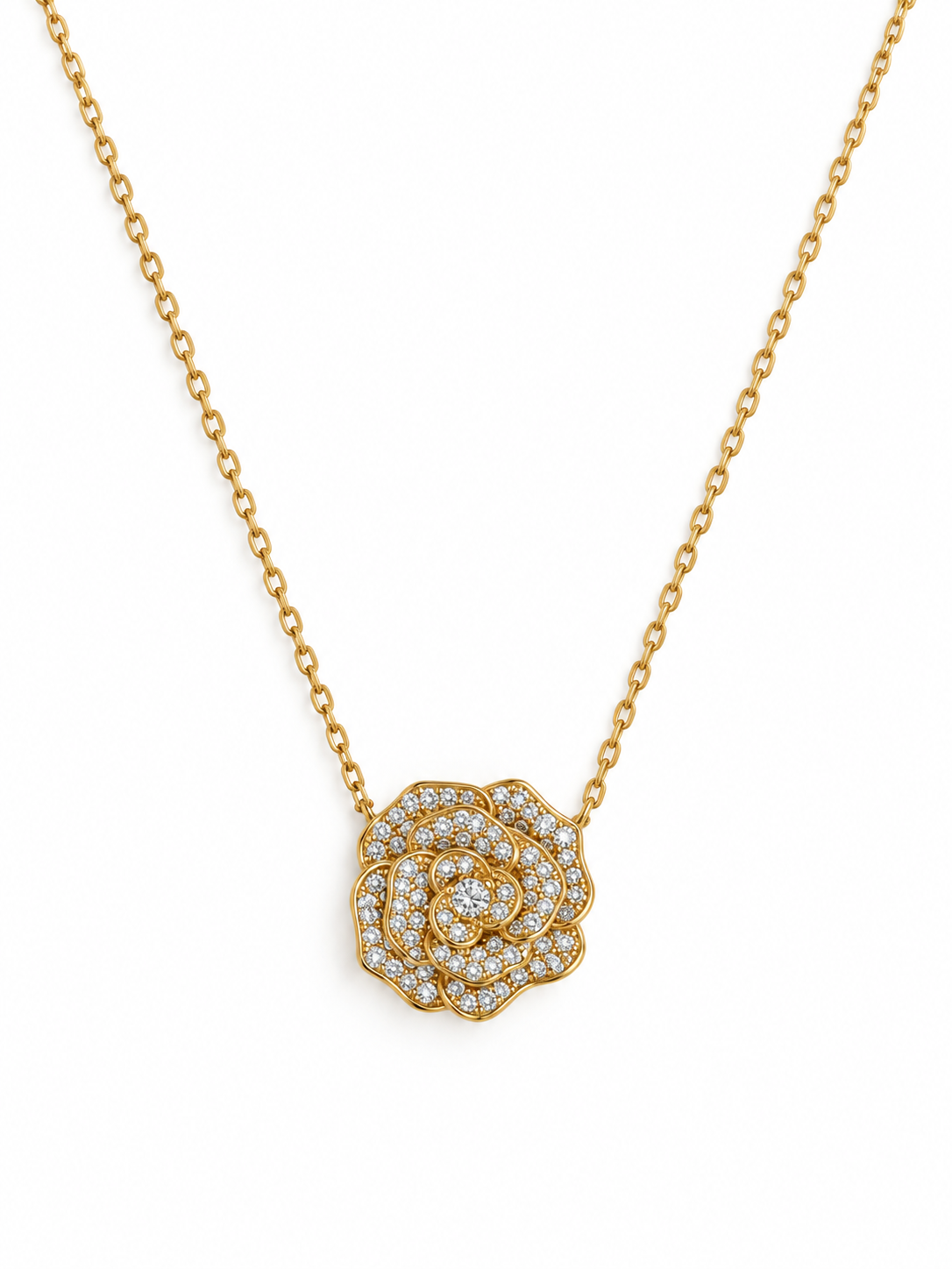 Collier rose zircons