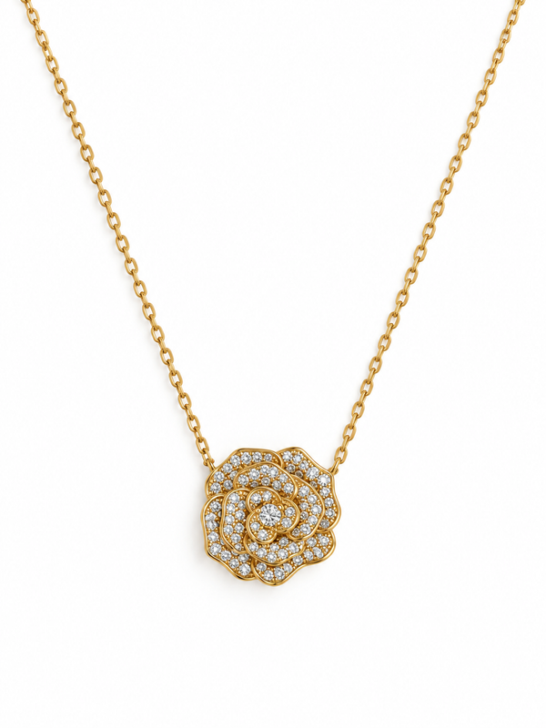 Collier rose zircons