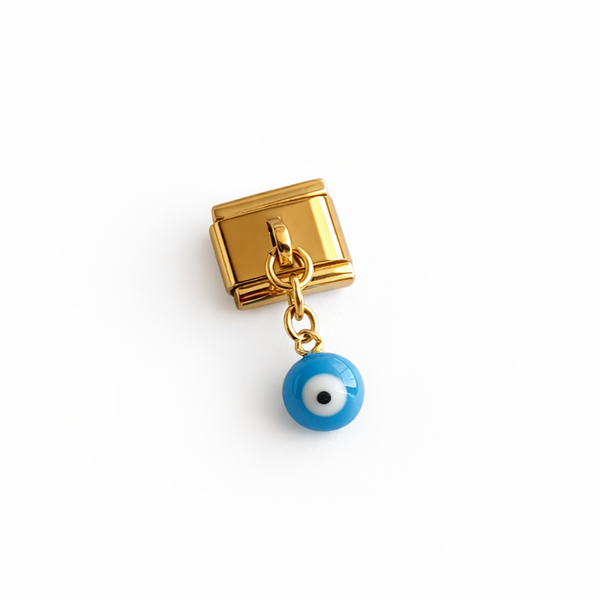Charm italien breloque oeil turc bleu