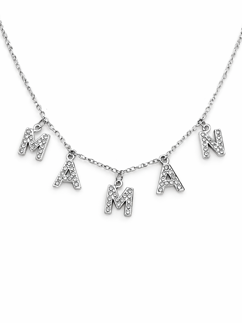 Collier MAMAN zircons