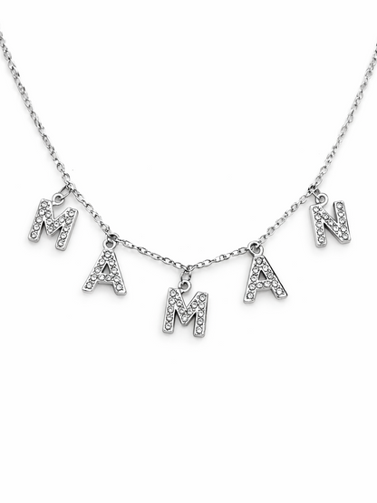 Collier MAMAN zircons