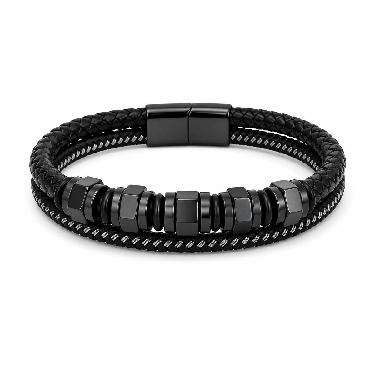 Double bracelet cuir SHERANN