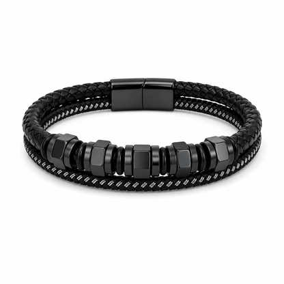 Double bracelet cuir SHERANN