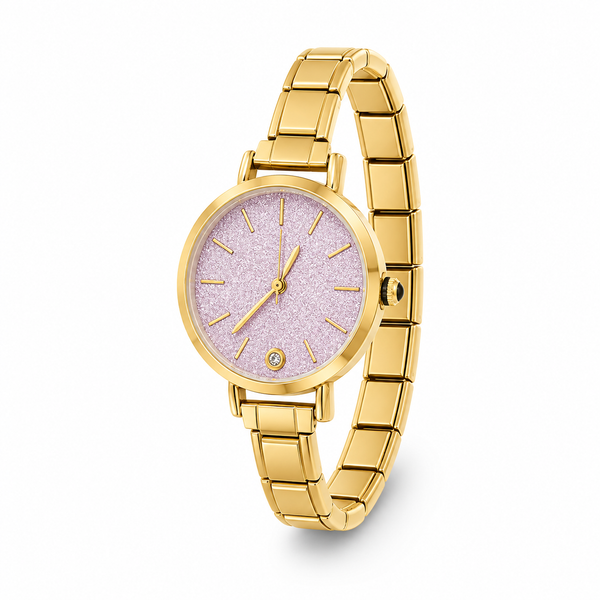 Montre Bracelet Italien dorée à personnaliser – VIOLINA