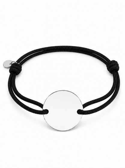 Bracelet cordon a graver - argenté | Coloris au choix