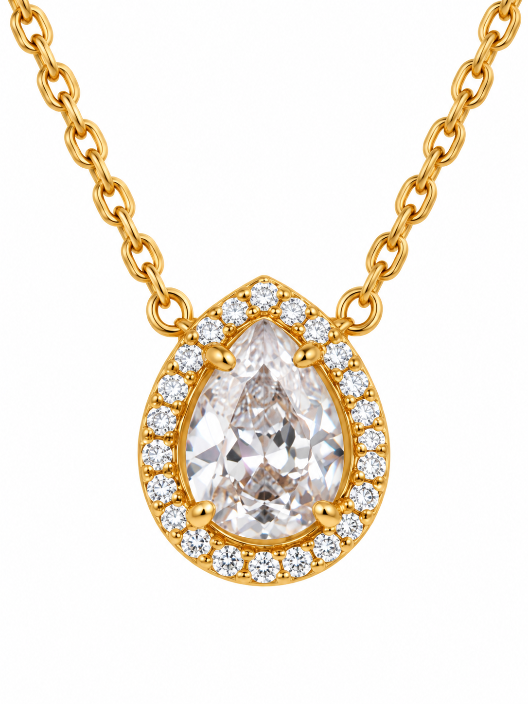 Collier Néréa en Y argenté gouttes ajourées