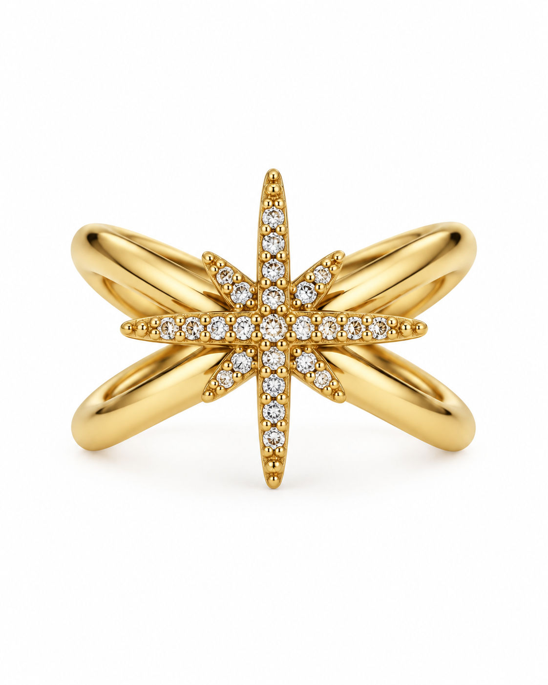 Bague Stellyana zircons ajustable