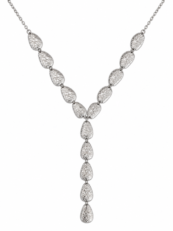 Collier Rosée goutte zircon doré