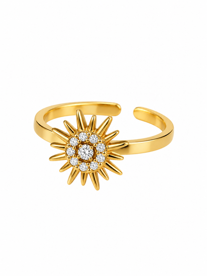 Bague rotative anti-stress OPHÉLIE bleue - vue 2