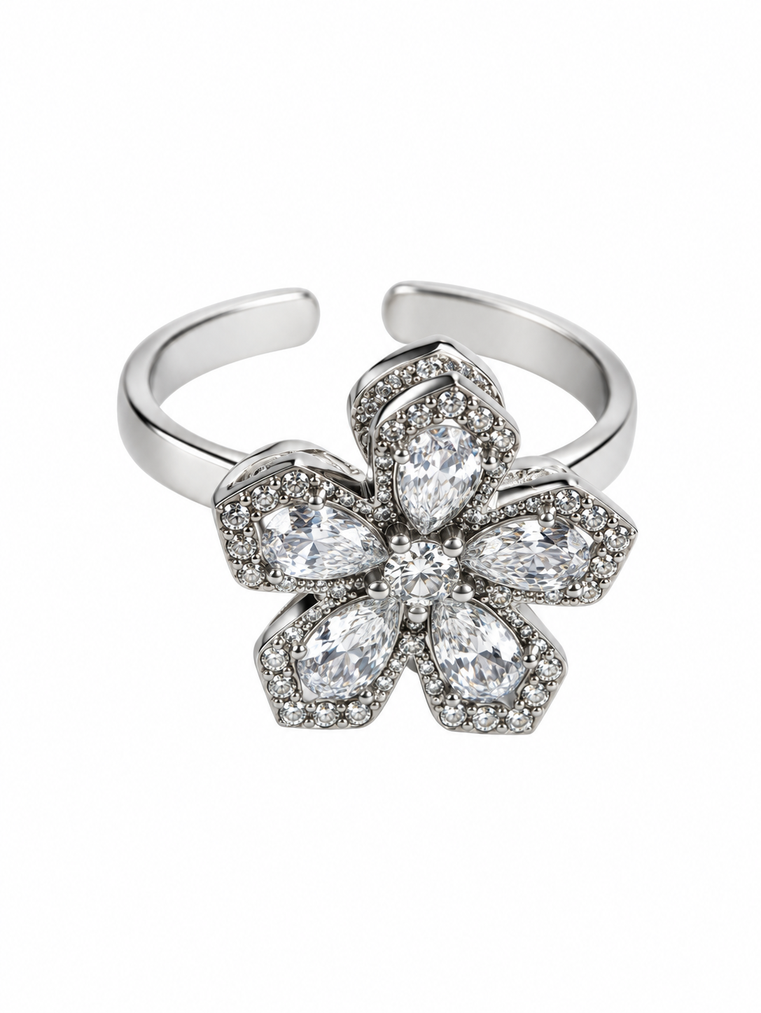 Bague rotative anti-stress JASMINE - vue 1