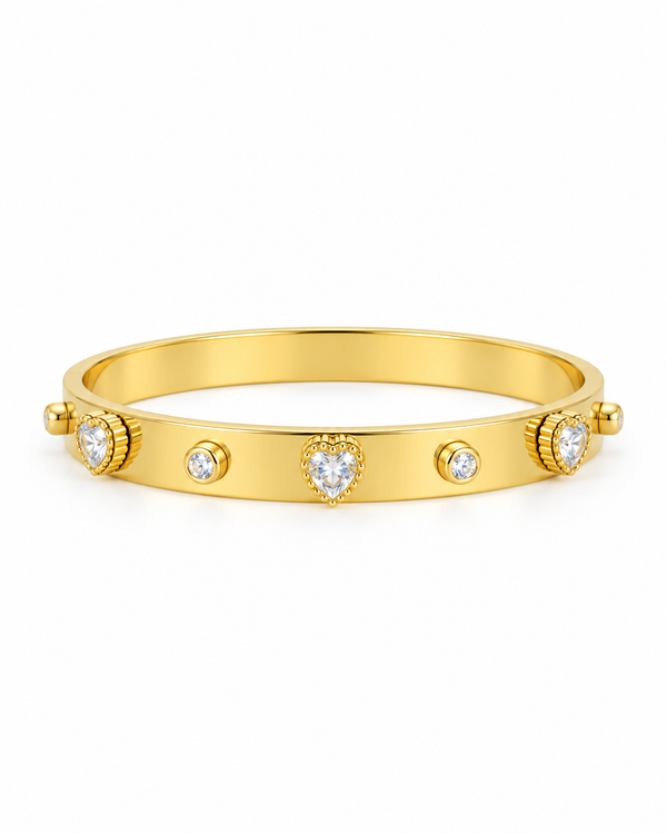 Bague Marinette dorée breloques maille marine