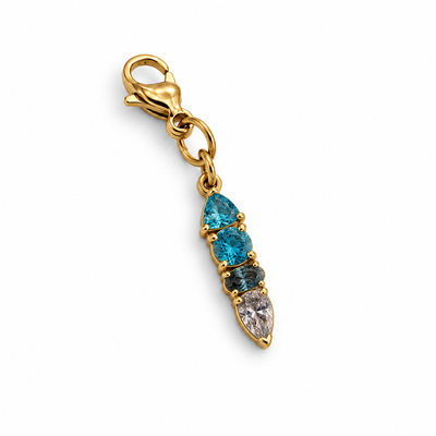 Charm Prisme éclatant - doré | bleu clair