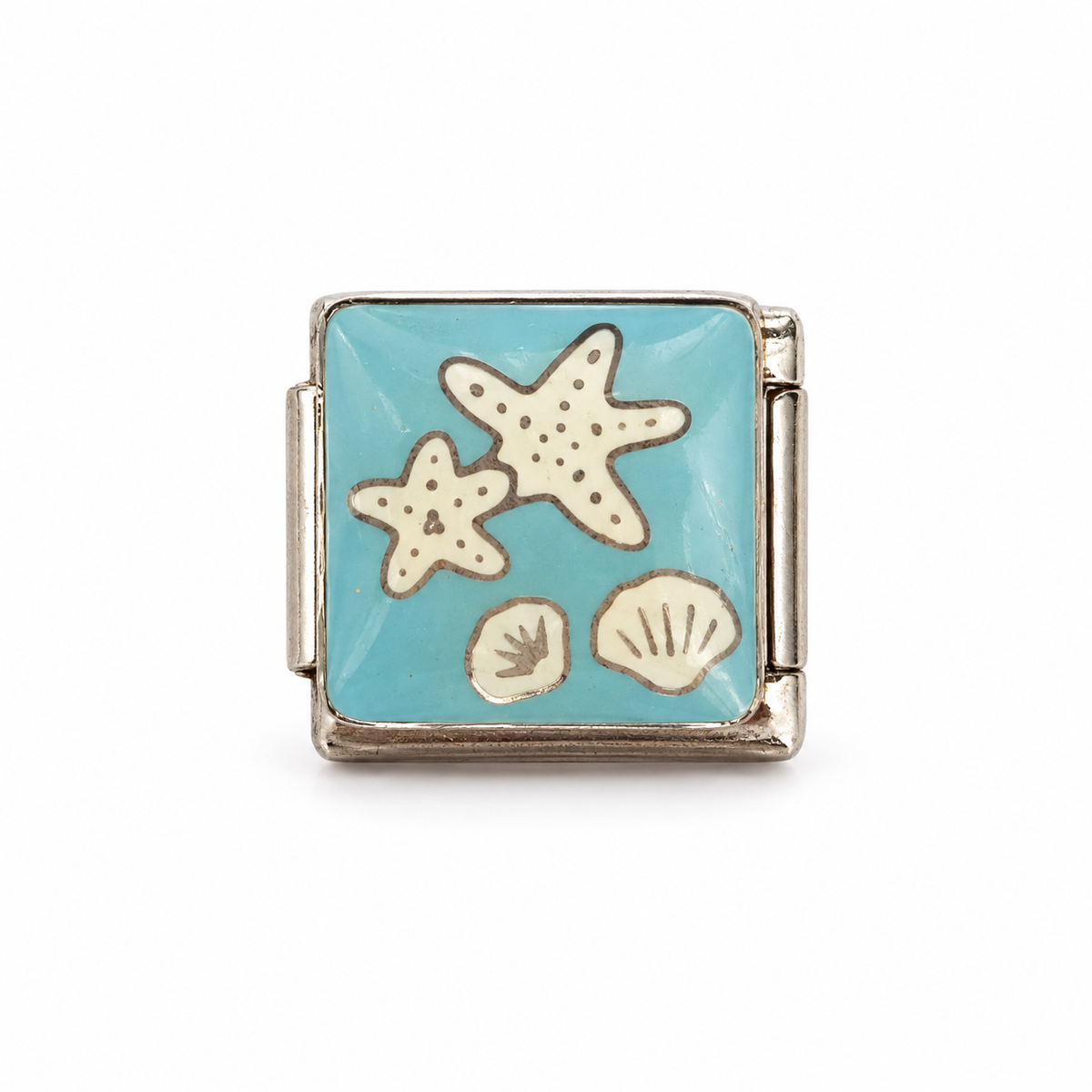 Charm italien Mix coquillages - argenté