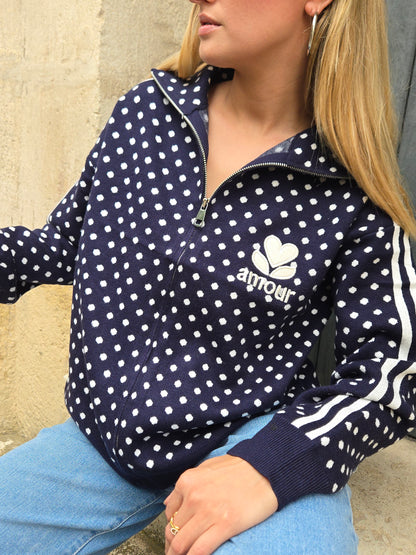 Gilet AMOUR pois