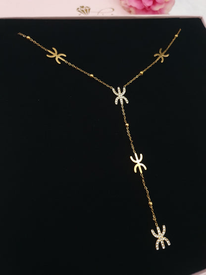 Sautoir berbère strass - doré