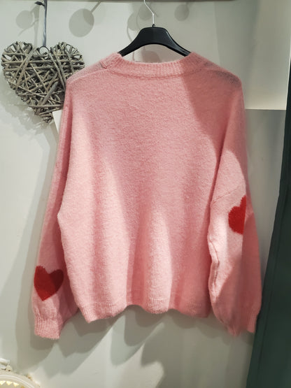 Pull motif cœur
