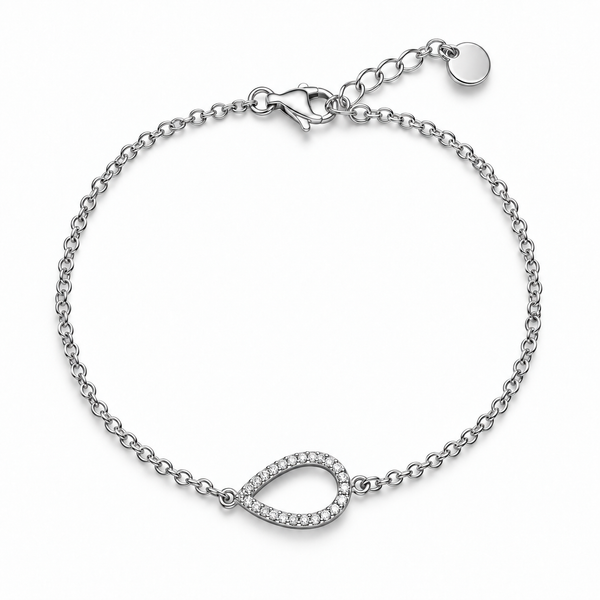 Bracelet larme éternelle - argenté