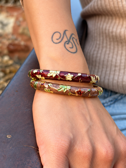 Jonc coloré RUBY-MAE - Bordeaux