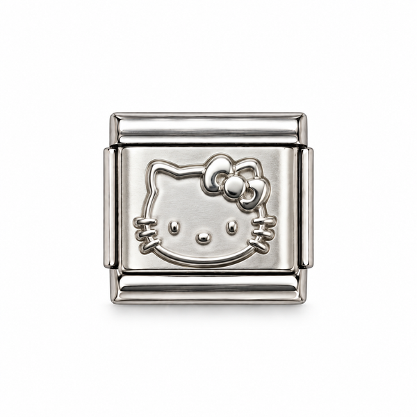 Charm italien Hello Kitty - argenté