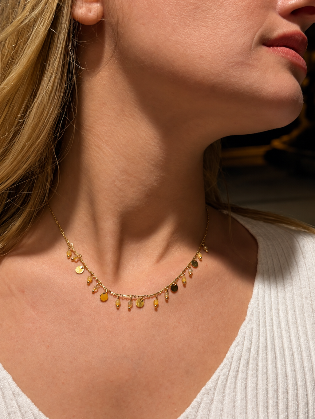 Collier NELORIA | doré - jaune