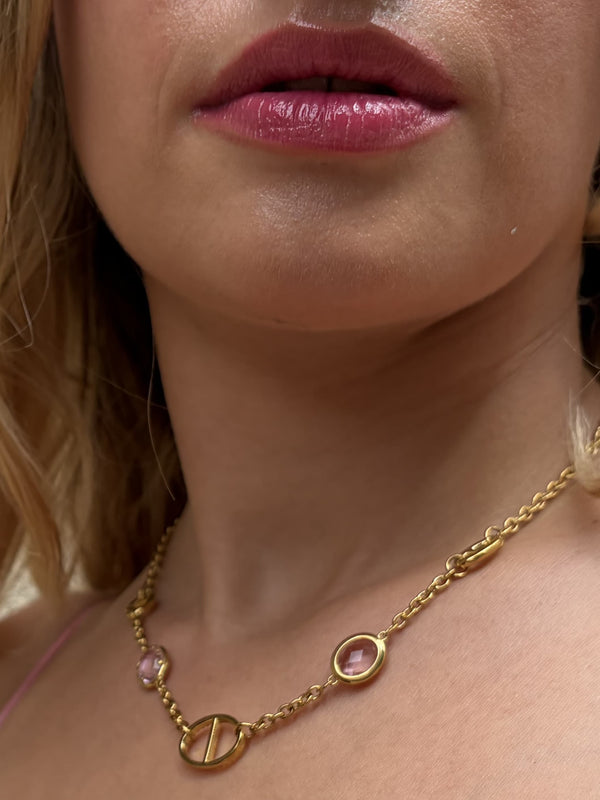 Collier MAELINE - rose