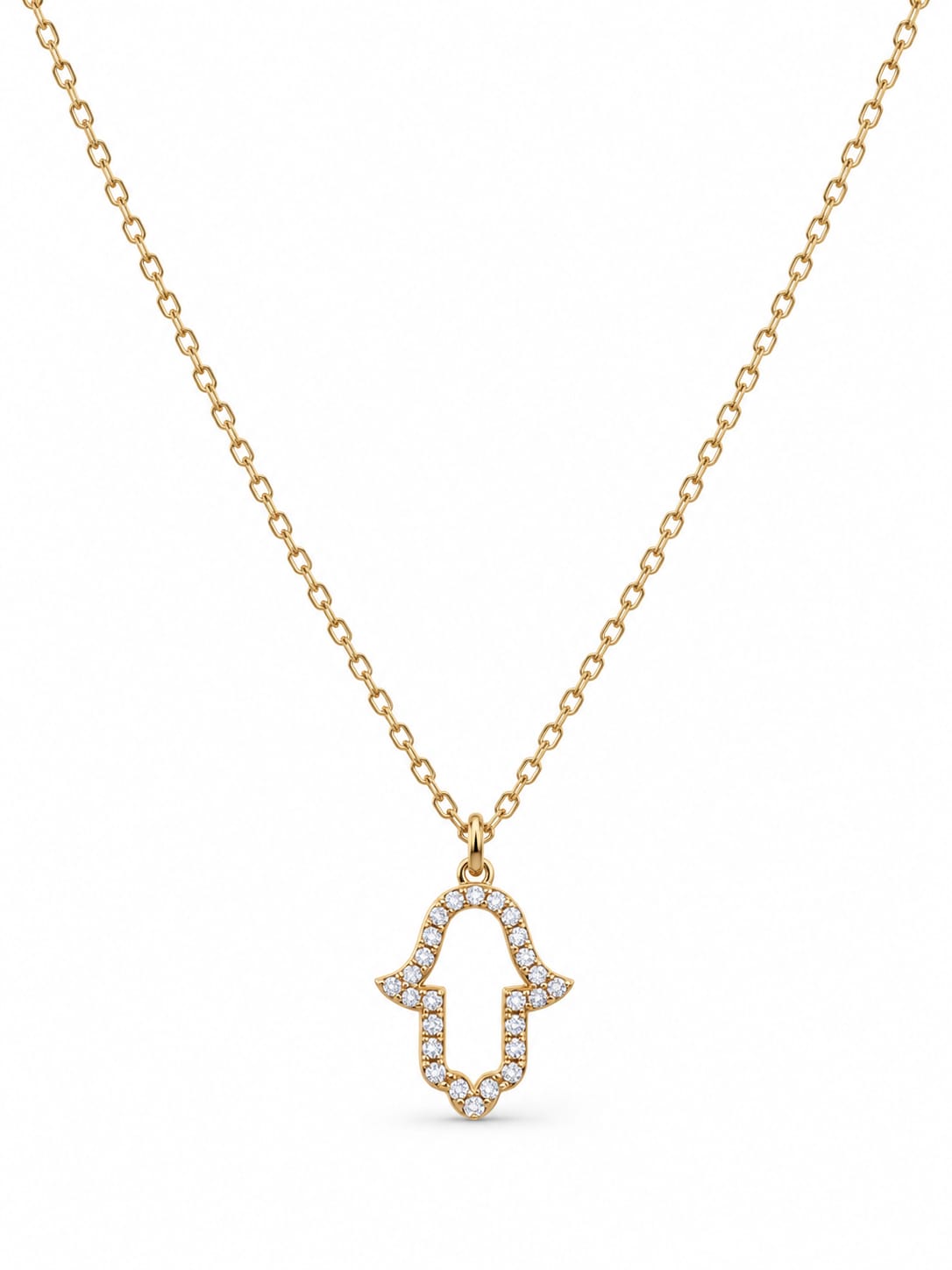 Collier destockage main de Fatma zircons