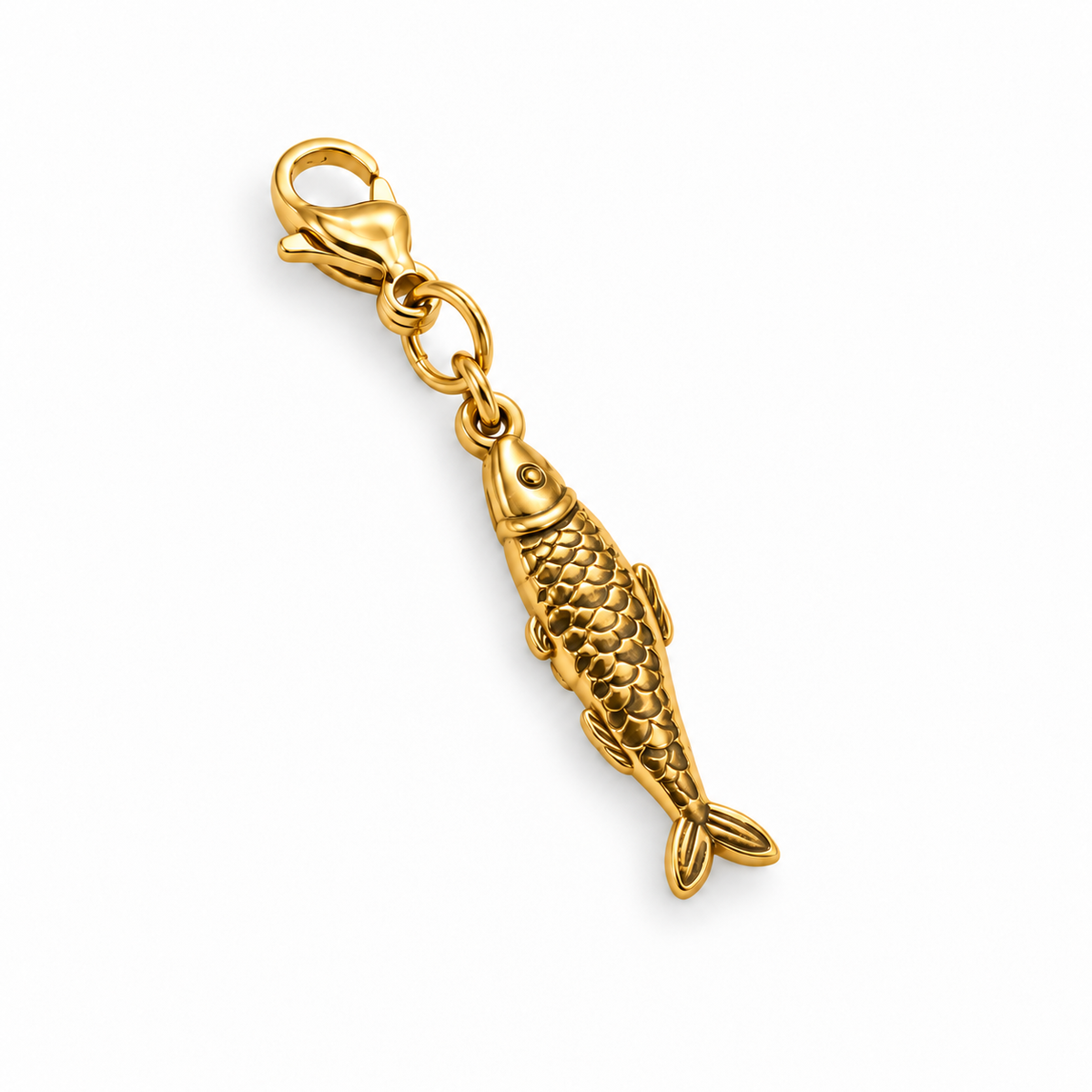Charm Poisson écailles - doré