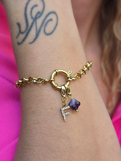 Bracelet MAYNA (personnalisable) - doré