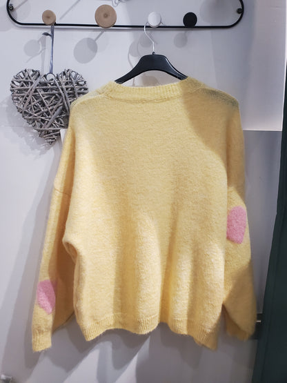 Pull motif cœur