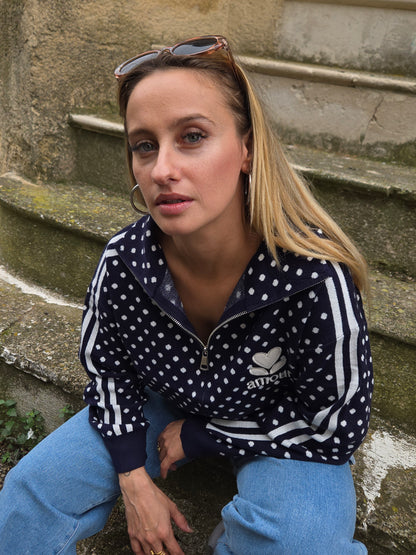 Gilet AMOUR pois