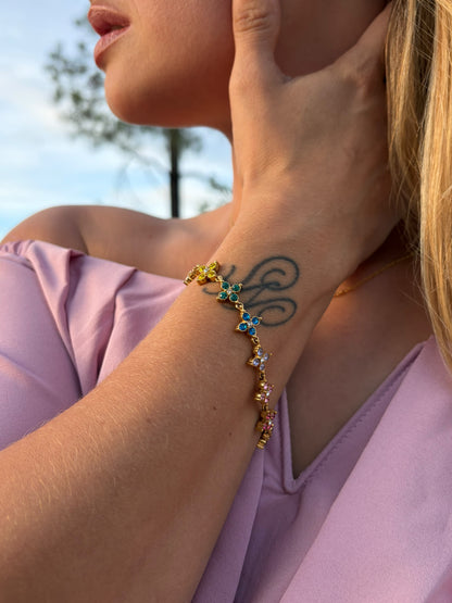Bracelet AZELIA | doré - multicolore