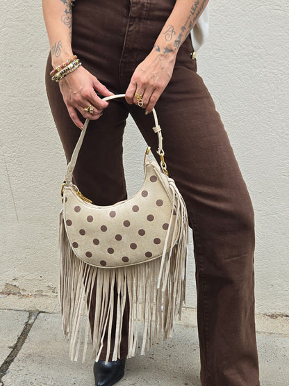 Sac NAVA à pois et franges