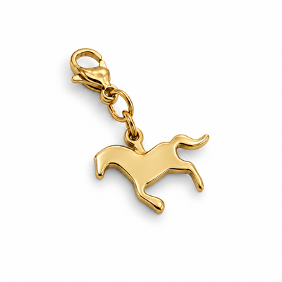 Charm Cheval silhouette - doré