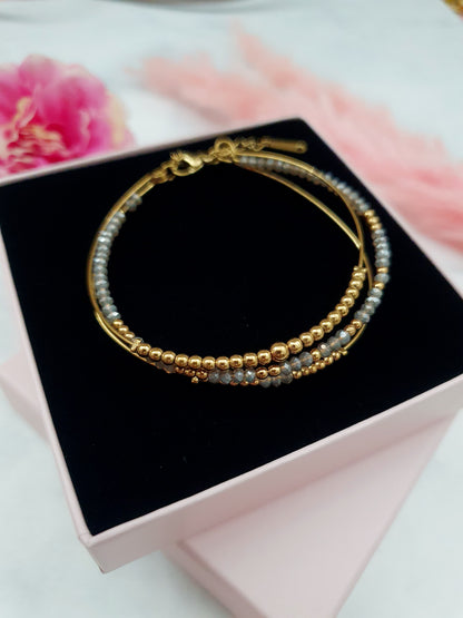Trio de bracelets SERYN - doré