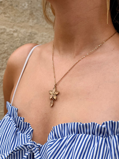 Collier FLORALYA - beige