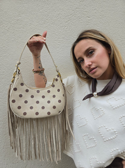 Sac NAVA à pois et franges