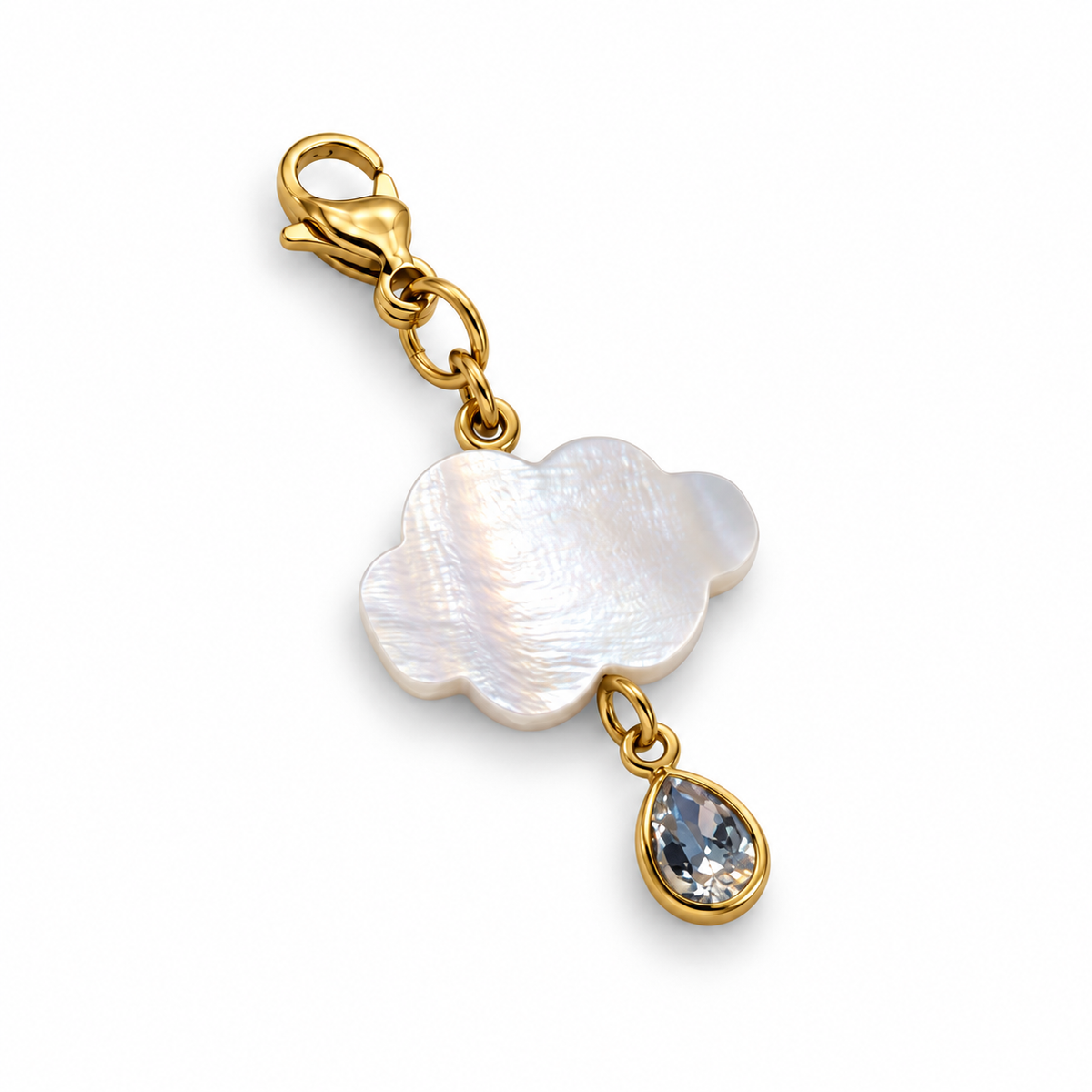 Charm Nuage goutte - doré