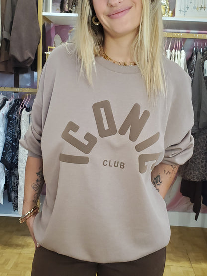 Sweat oversize ICONIC taupe