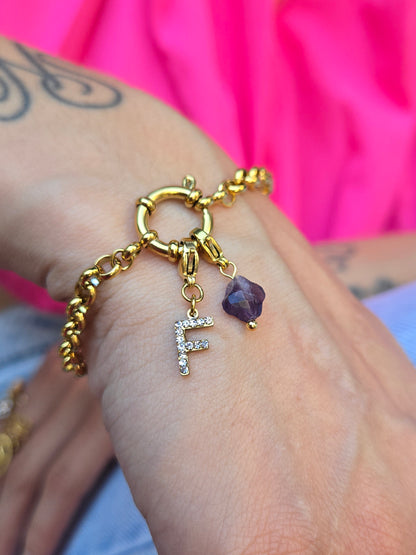Bracelet MAYNA (personnalisable) - doré