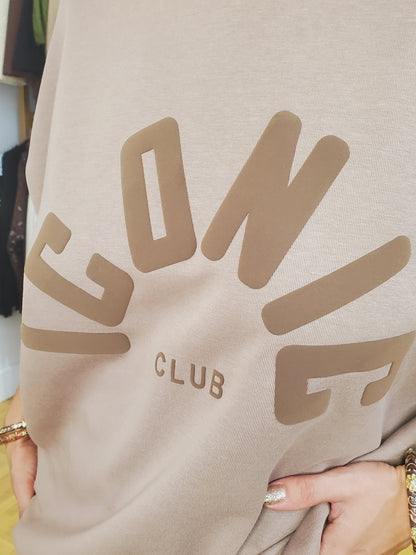 Sweat oversize ICONIC taupe
