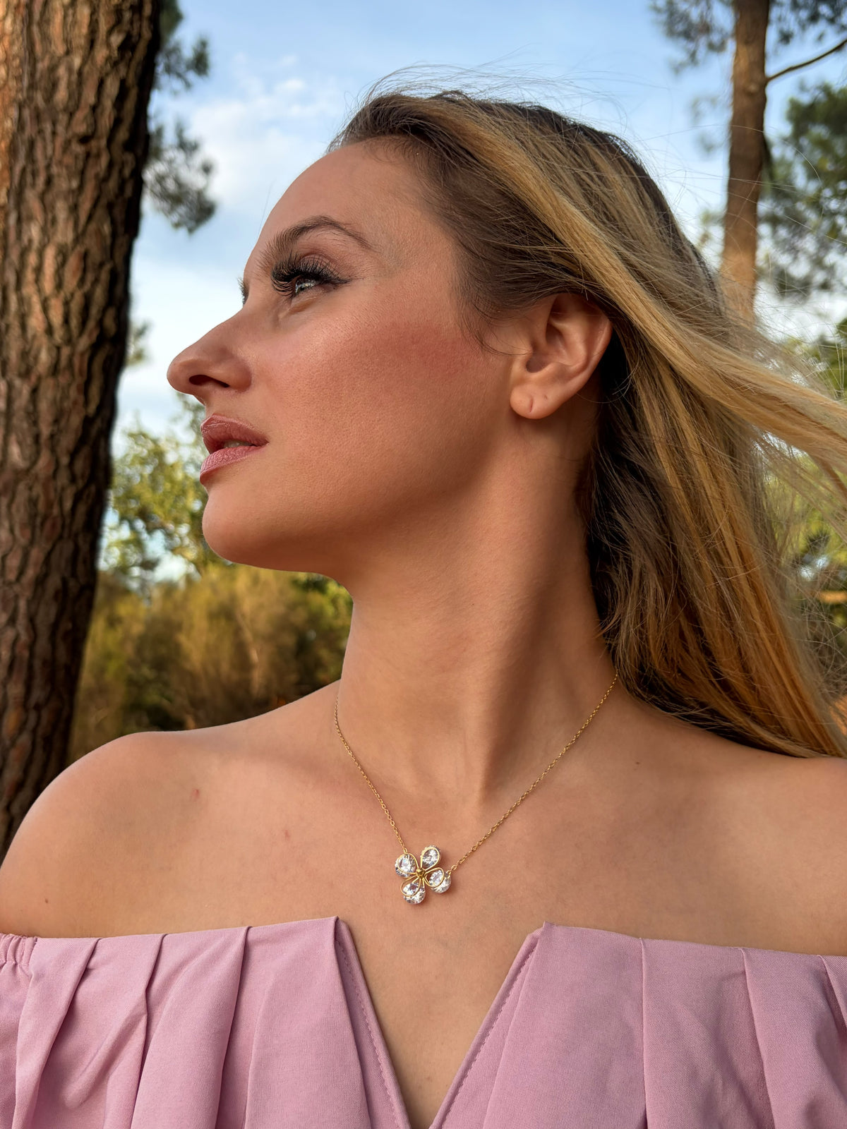 Collier FLORYA | doré