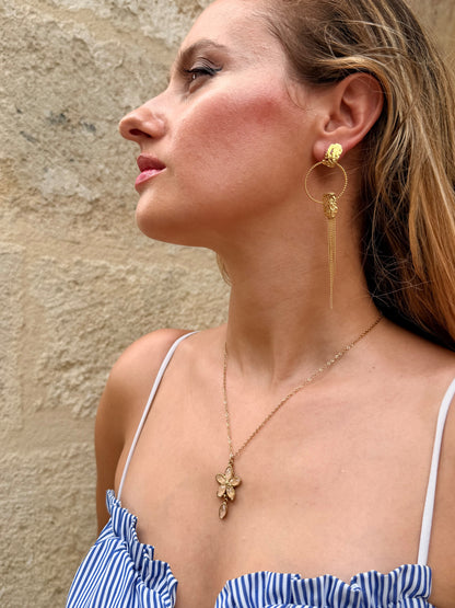 Collier FLORALYA - beige