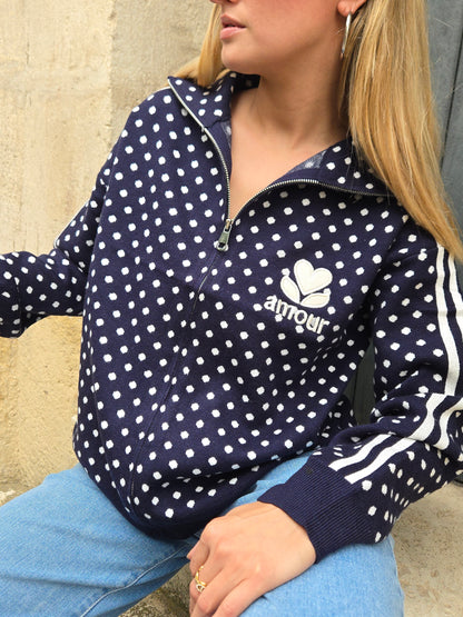Gilet AMOUR pois