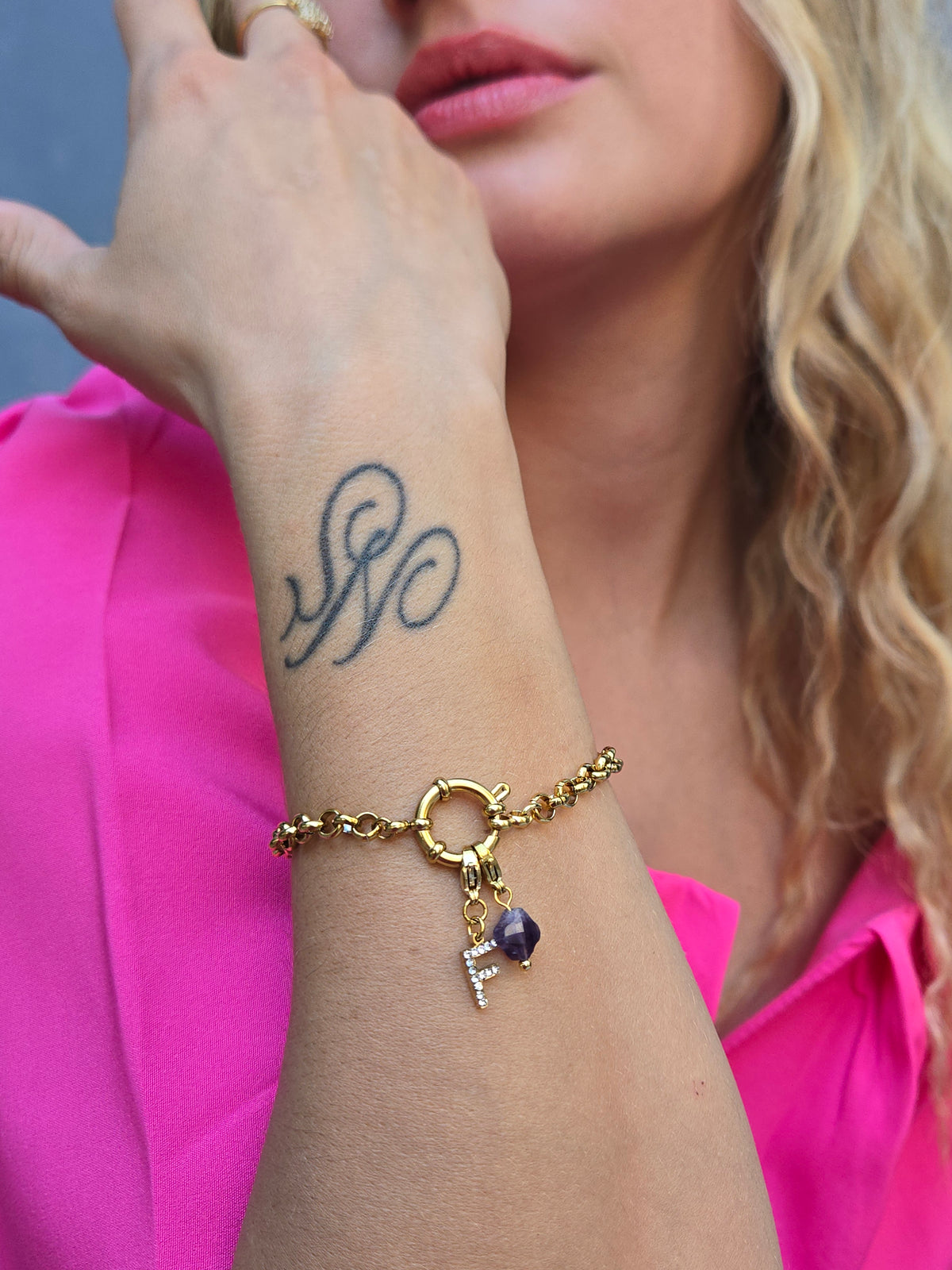 Bracelet MAYNA (personnalisable) - doré
