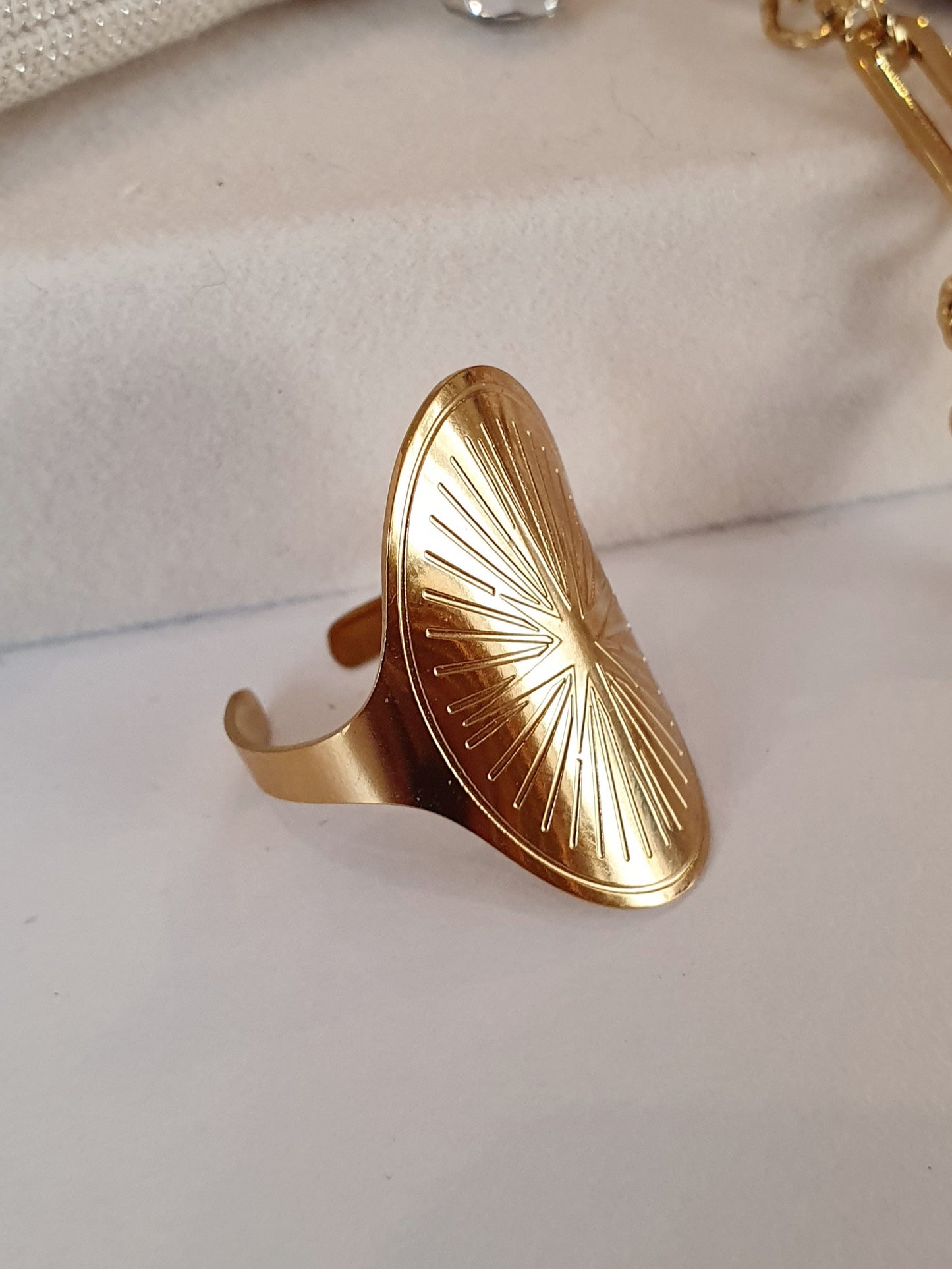 Bague JADE - doré