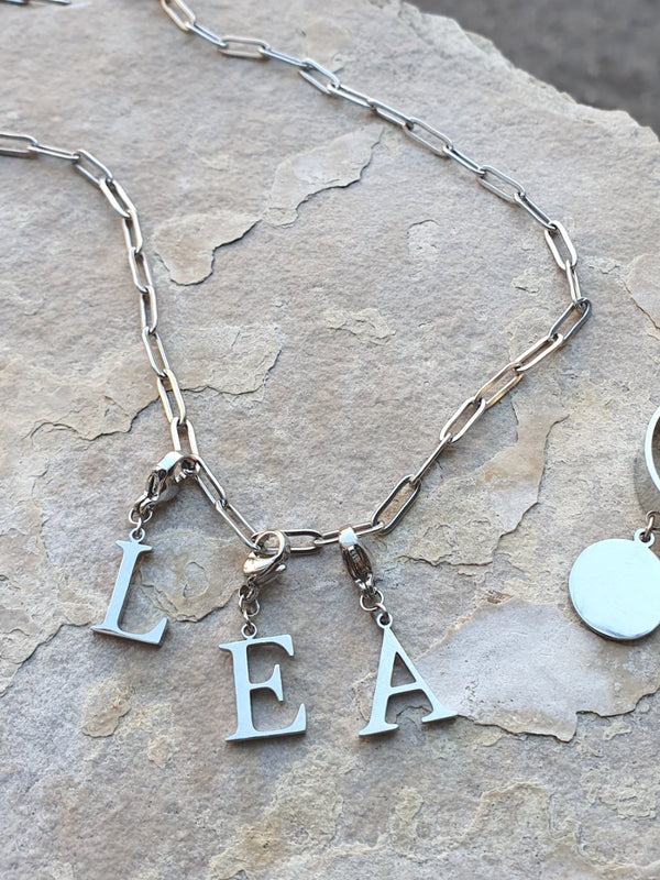 Collier petits maillons - argenté