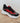 Baskets sneakers rouge & noir motif serpent