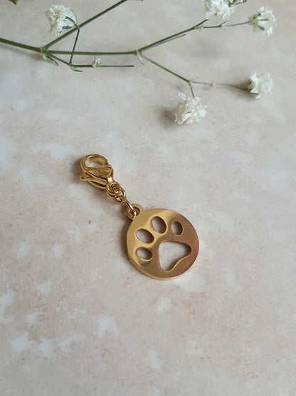 Charm Patte de chien - doré