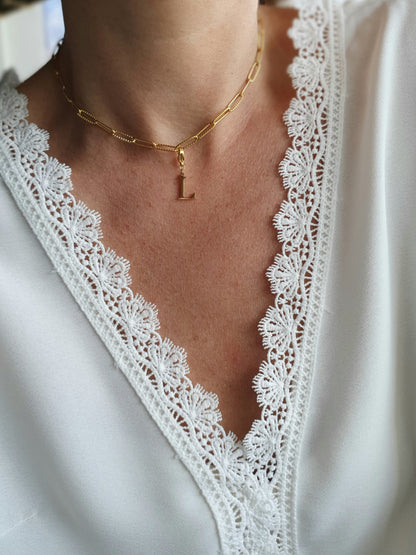 Charms lettres initiales - doré