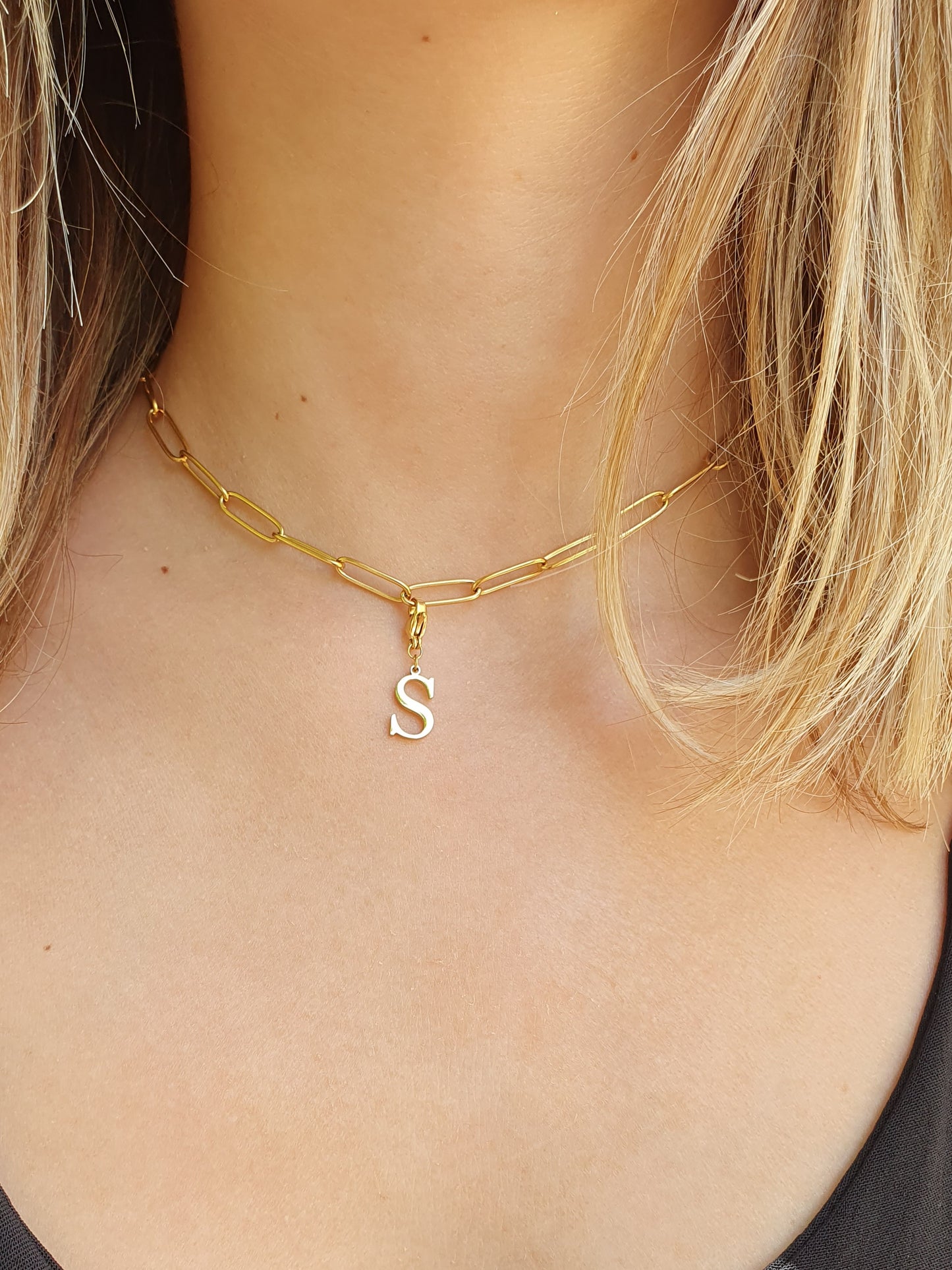 Charms lettres initiales - doré